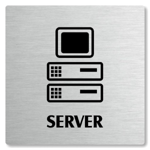 Server, 100x100mm, stříbrná, Nevada